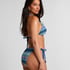 Cali Triangle Bikini Top, Blue