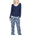 Pyjama pants Feliz Flower, Blue
