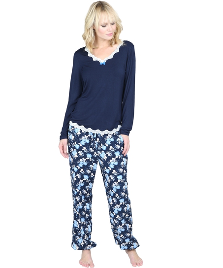 Pyjama pants Feliz Flower, Blue