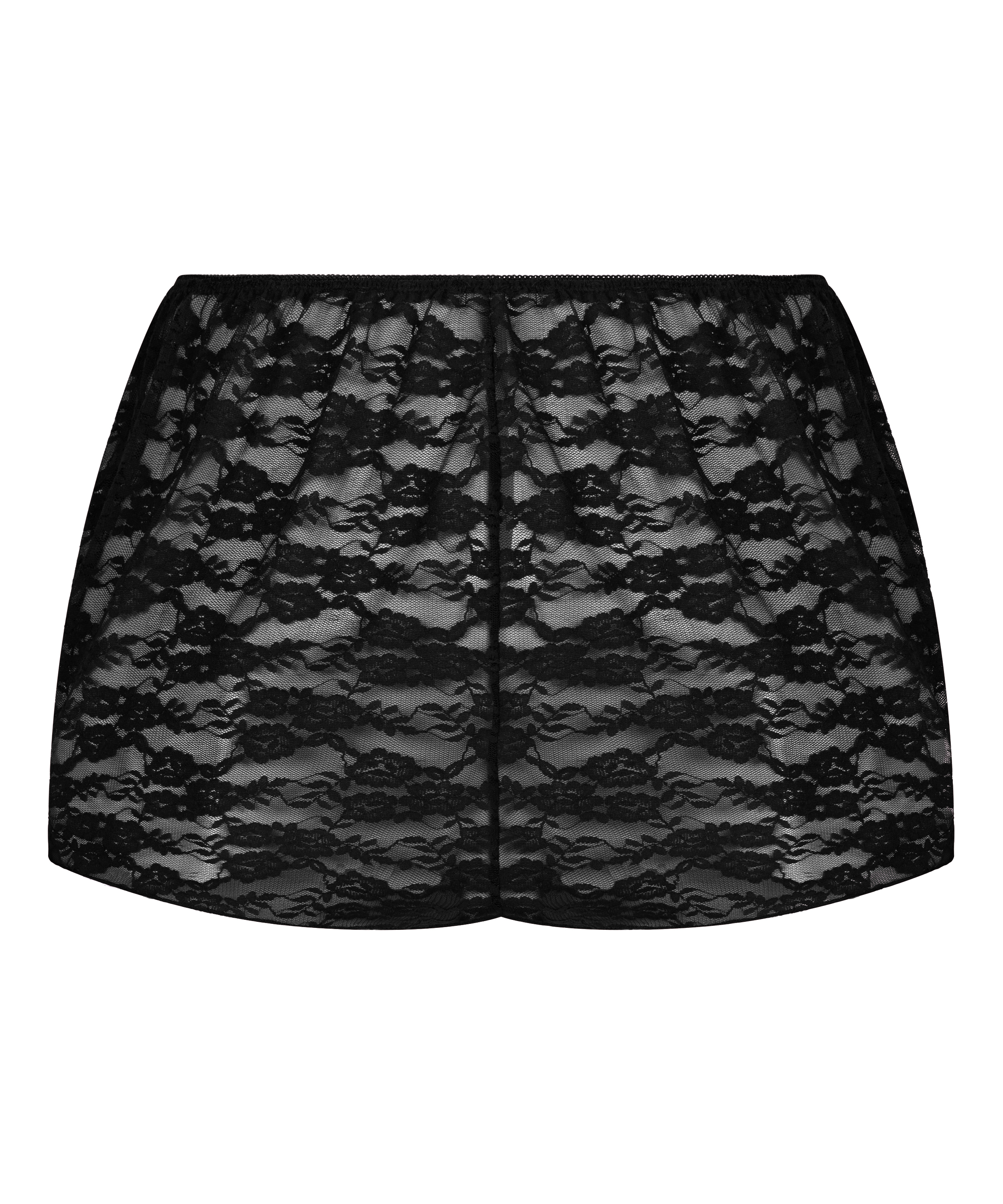 Short Allover Lace, Black, main