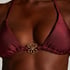 Yucatan Triangle Bikini Top, Red