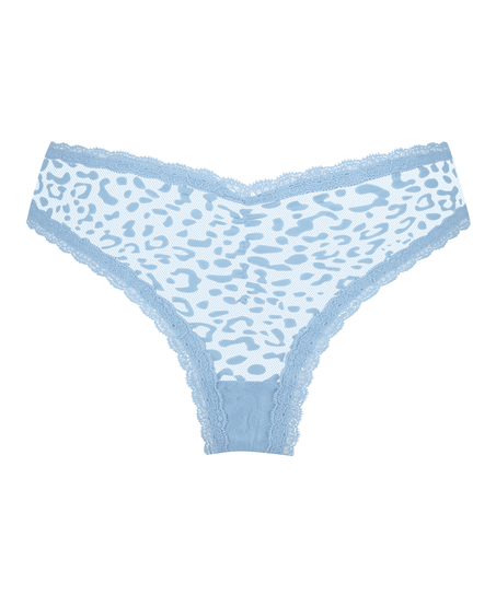 Zena V-shaped Brazilian, Blue