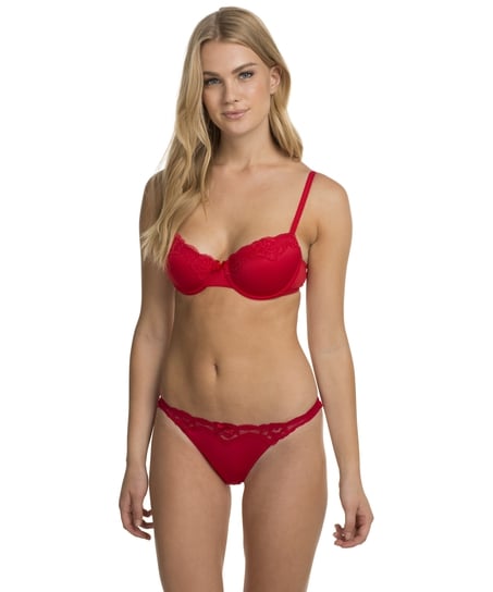 Secret Lace Thong, Red