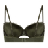Lola Padded Underwired Bra, Green