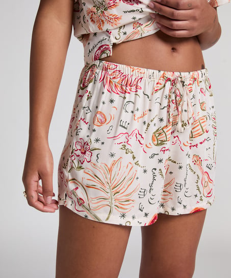 Satin Short, White