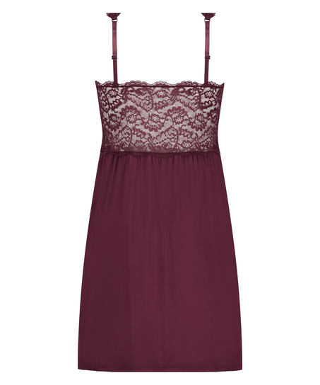 Nora Lace Slip Dress, Purple