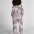 Flannel Pyjama Top, White