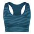 HKMX Seamless Sports Bra, Blue