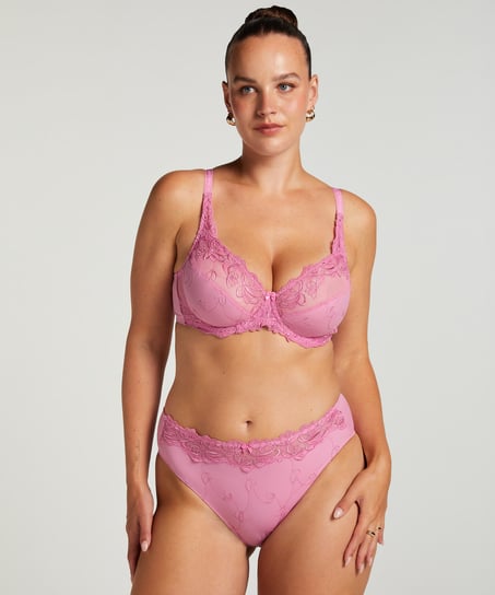 Diva Non-Padded Underwired Bra, Pink