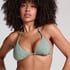 Giselle Triangle Bikini Top, Green