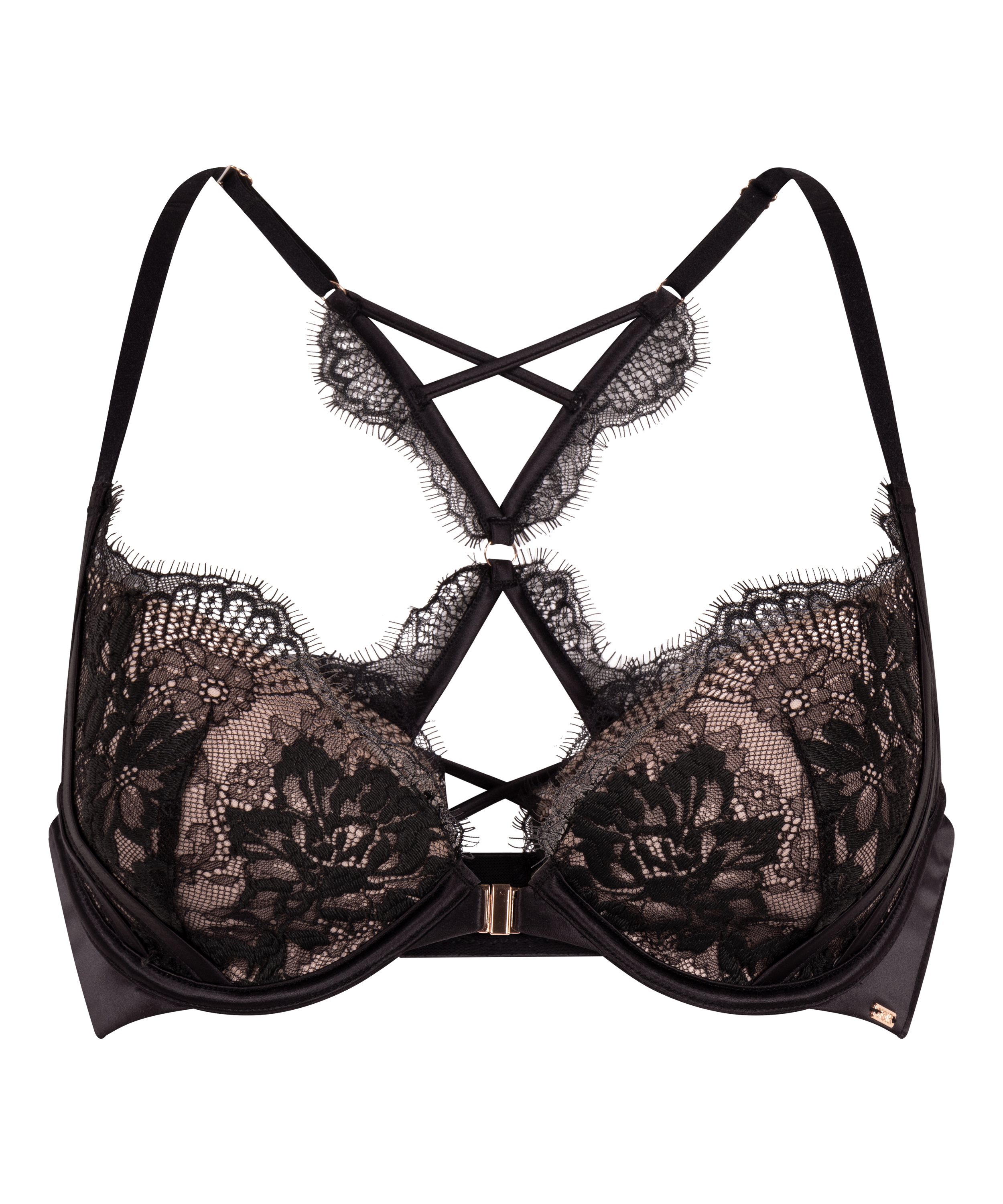 Cynthia Padded Underwired Bra, Black, main