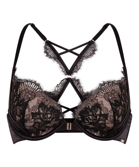 Cynthia Padded Underwired Bra, Black