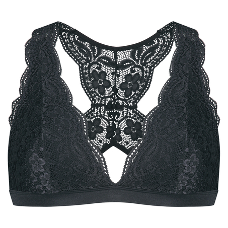 Halter racerback bralette, Black
