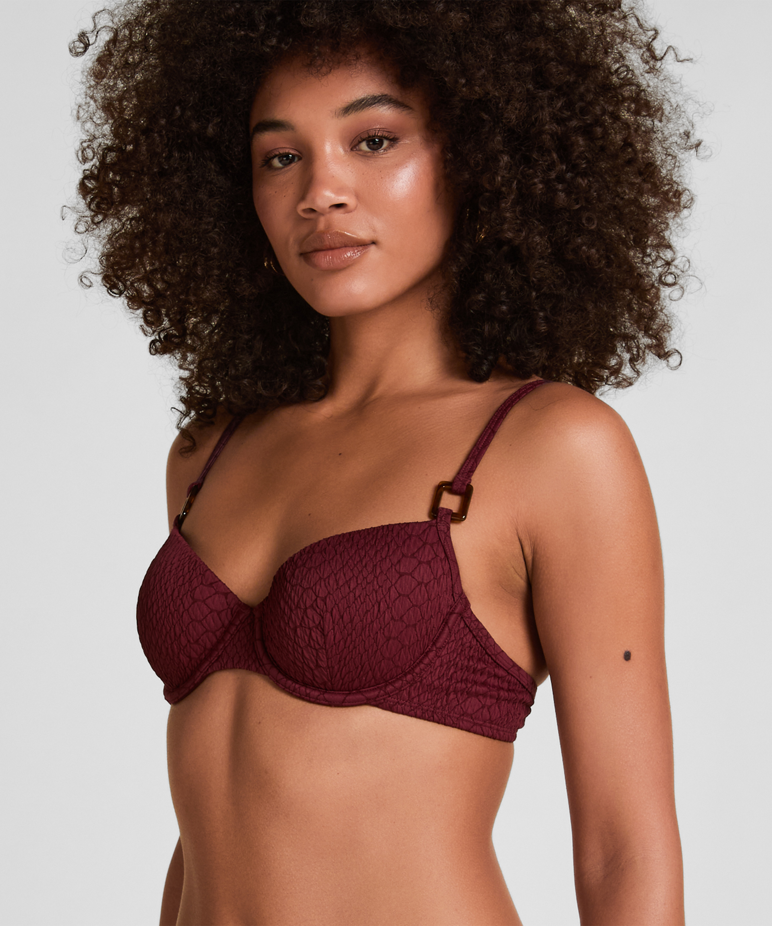 Padded Underwired Bikini Top Aruba, Purple, main