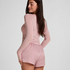 Ayla Satin Shorts, Pink