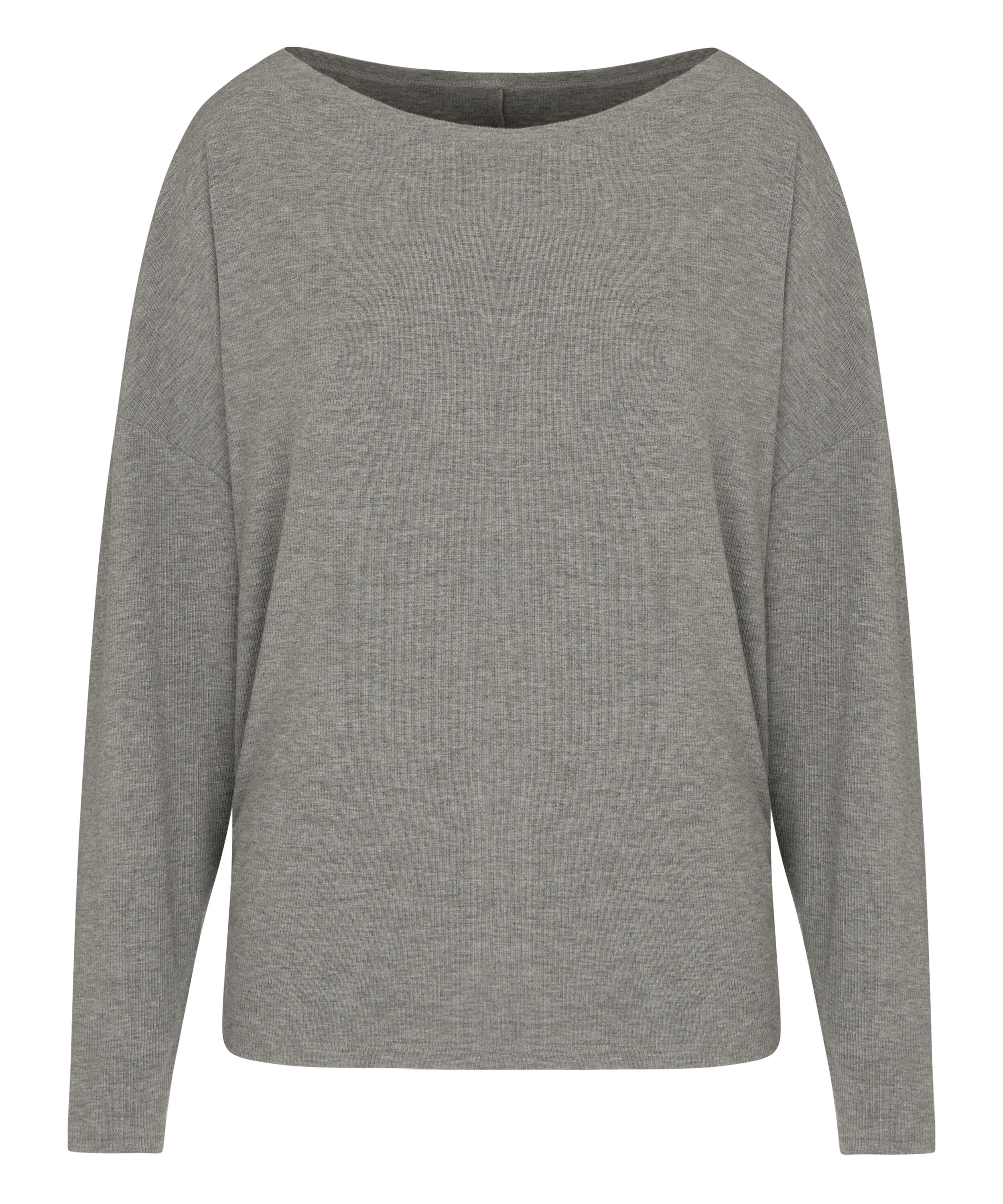 Top Long Sleeves Premium Rib Batwing, Gray