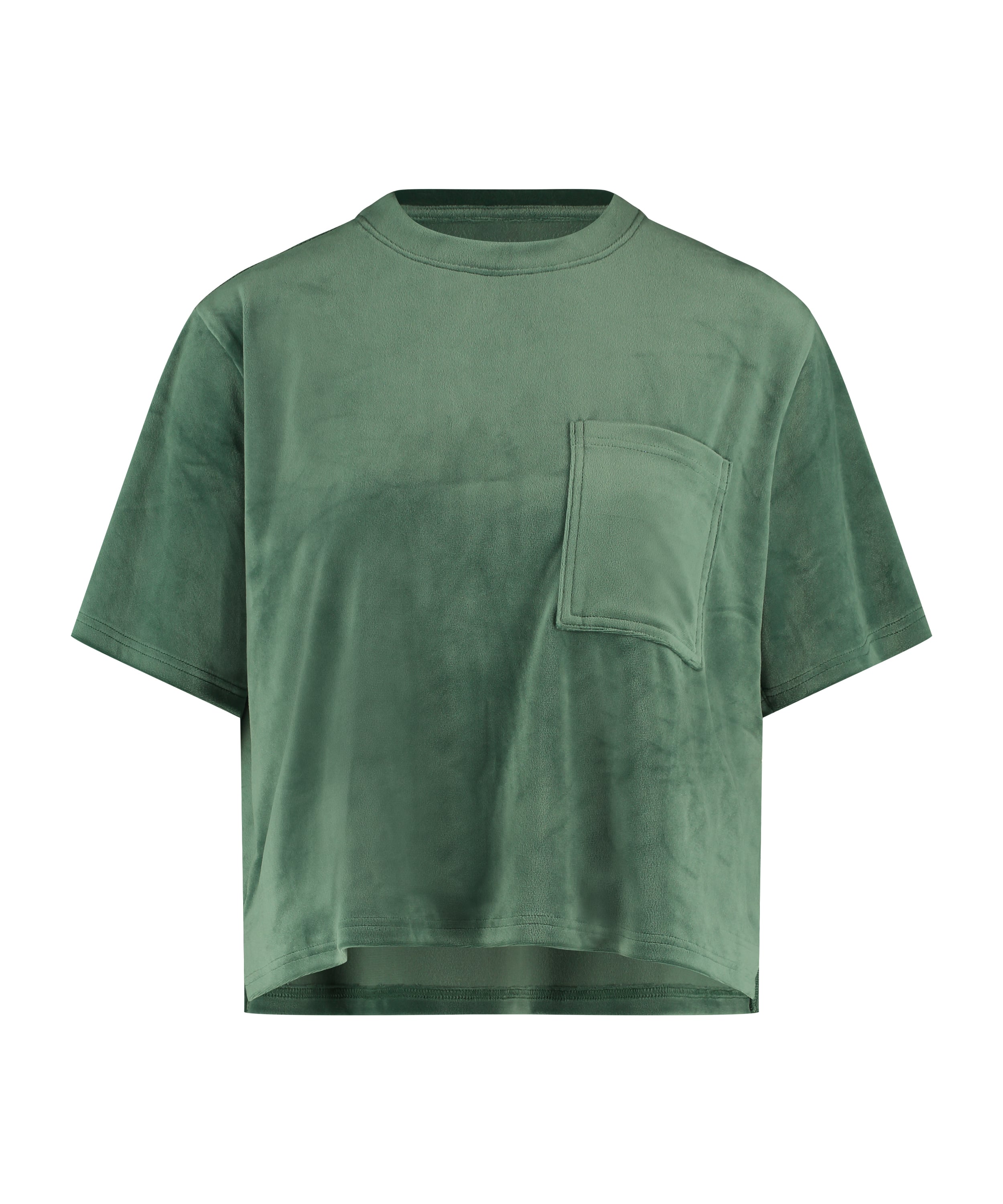Top Velours Pocket, Green, main