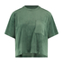 Top Velours Pocket, Green