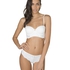 Padded longline underwired bra Rose, White