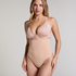 Seamless Enhancing High Waisted Thong, Beige