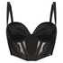 Nicole Padded Underwired Longline Bra, Black