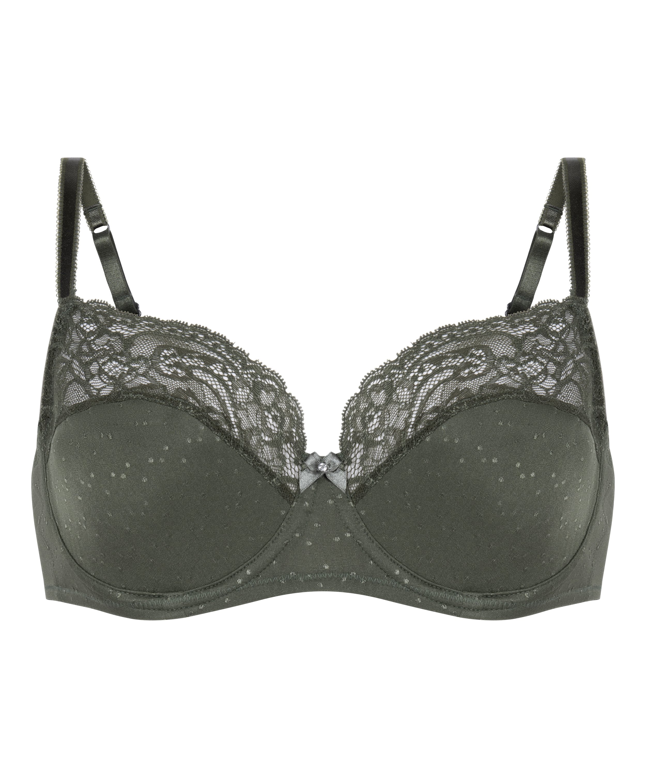 Sophie Non-Padded Underwired Bra, Green, main