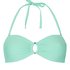 Luxe Bandeau Bikini Top, Green