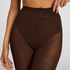 Tight Rib Knit Cashmere Blend, Brown