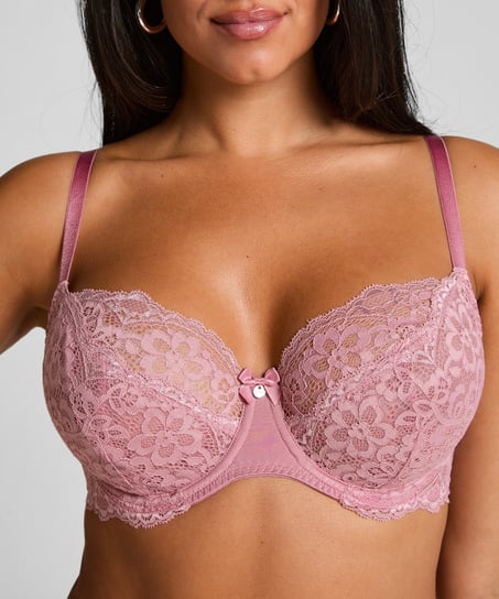 Marine Non-Padded Underwired Bra, Pink