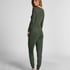 Longsleeved Pyjama Top Henley, Green