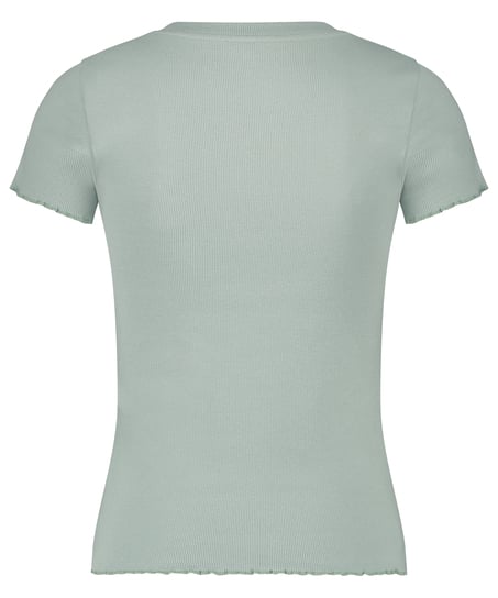 Short Sleeve Cotton Shirt, Green