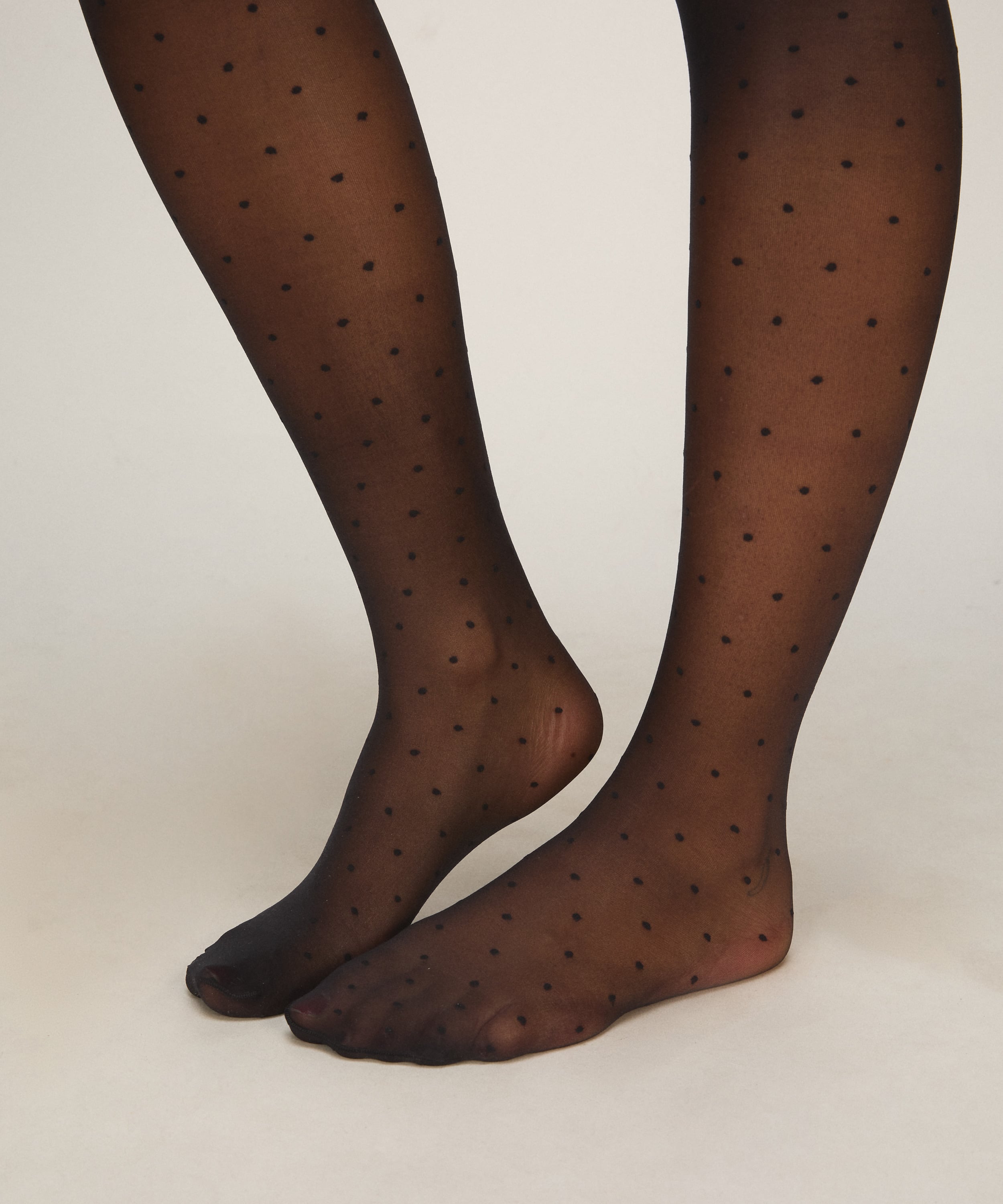 Stocking 15 Denier Dots, Black, main