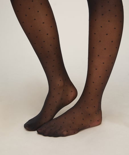 Stocking 15 Denier Dots, Black