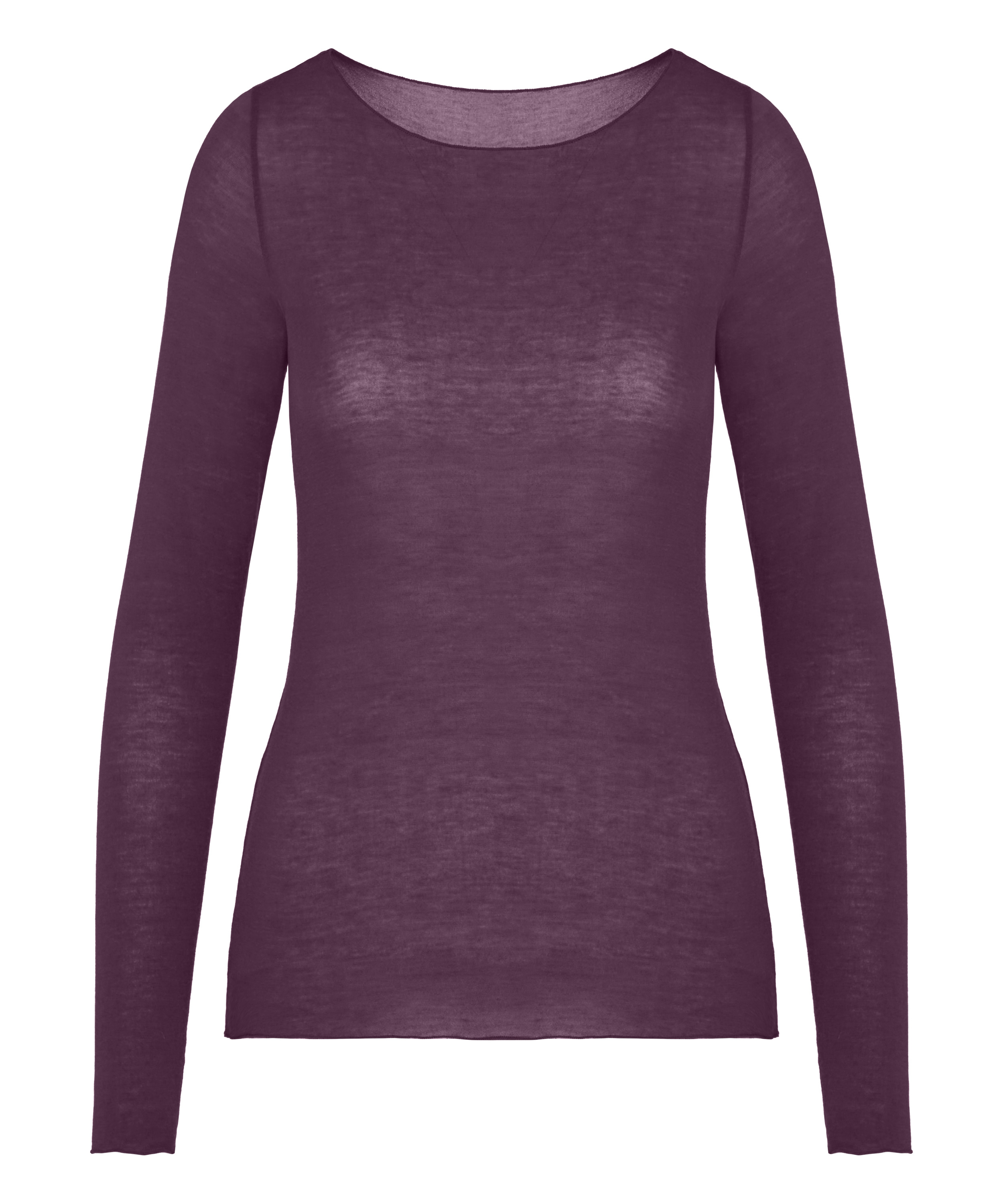 super soft Boatneck shirt with Cashmere, Purple, main