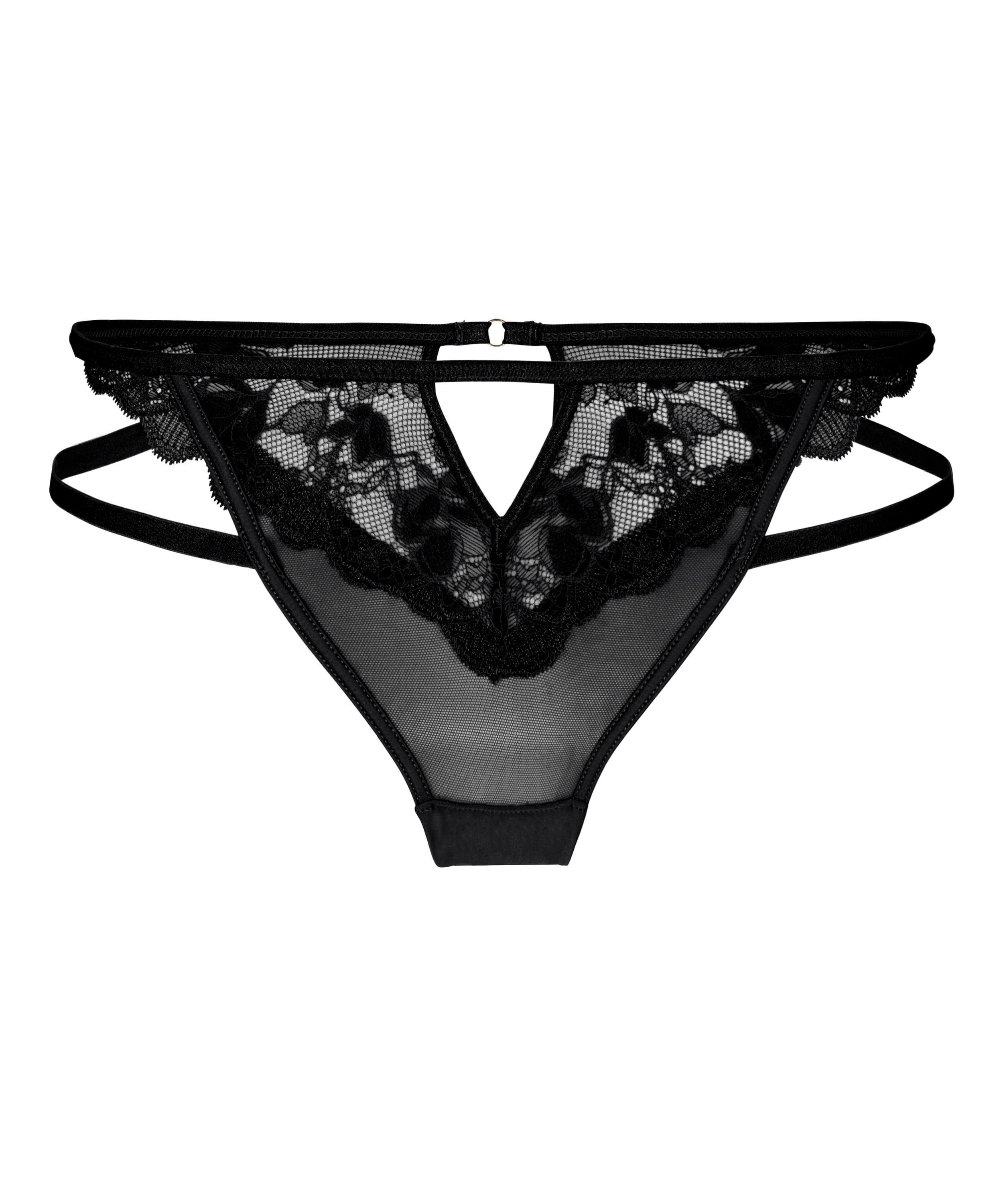 Open Bum Brazilian Zara, Black, main