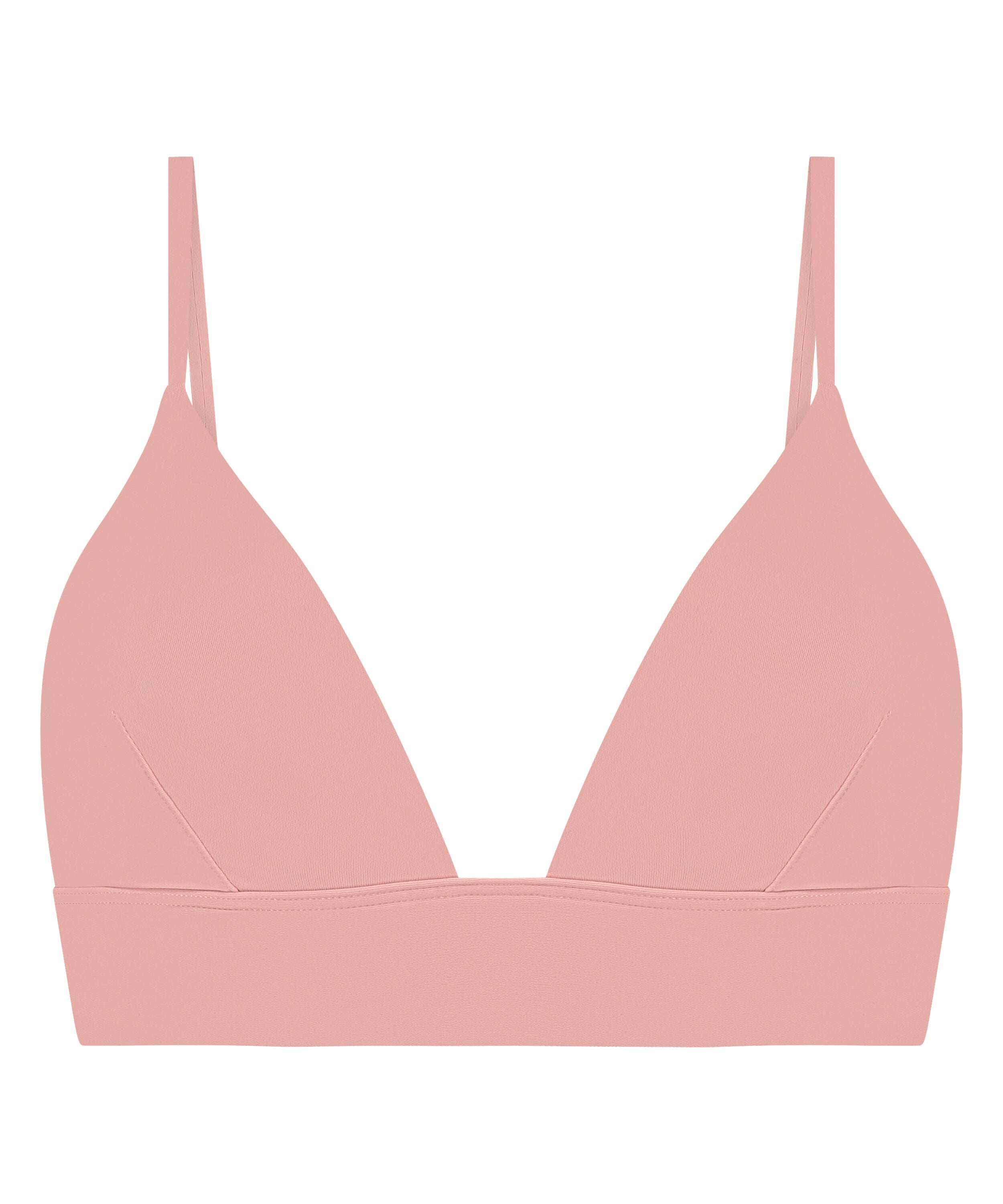 Smooth Triangle Bralette, Pink