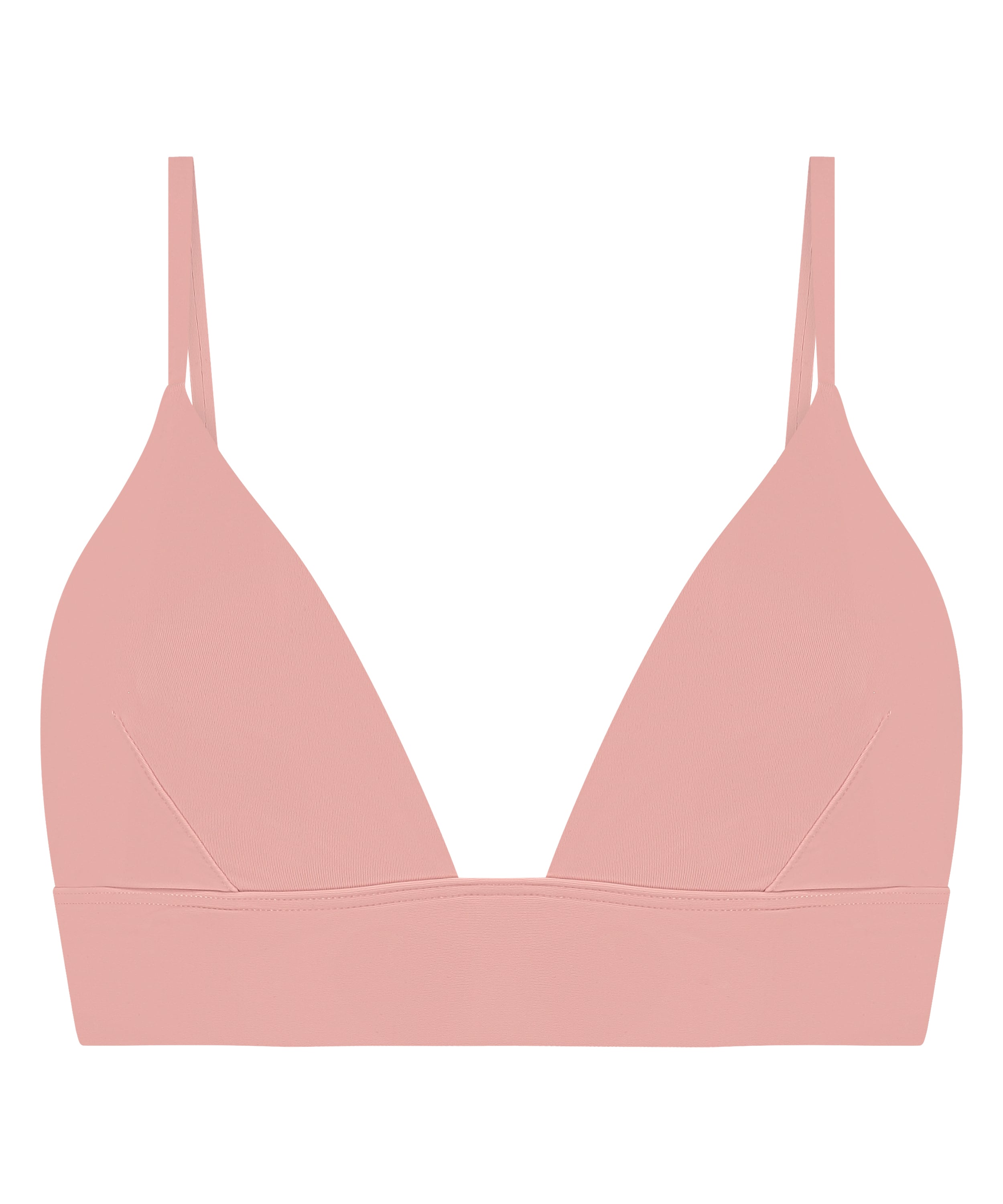 Smooth Triangle Bralette, Pink, main