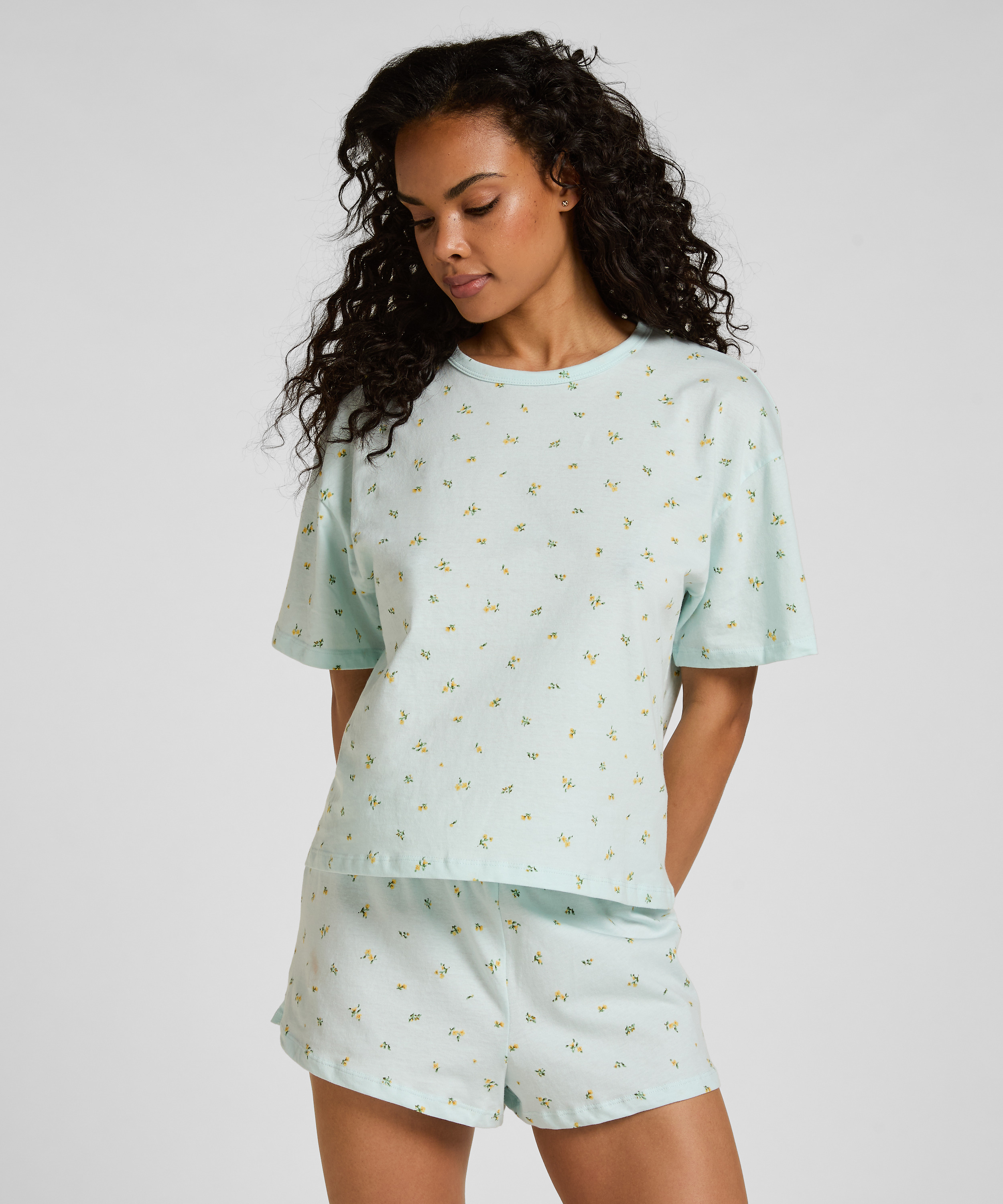 Pyjama Set Cotton, Green, main