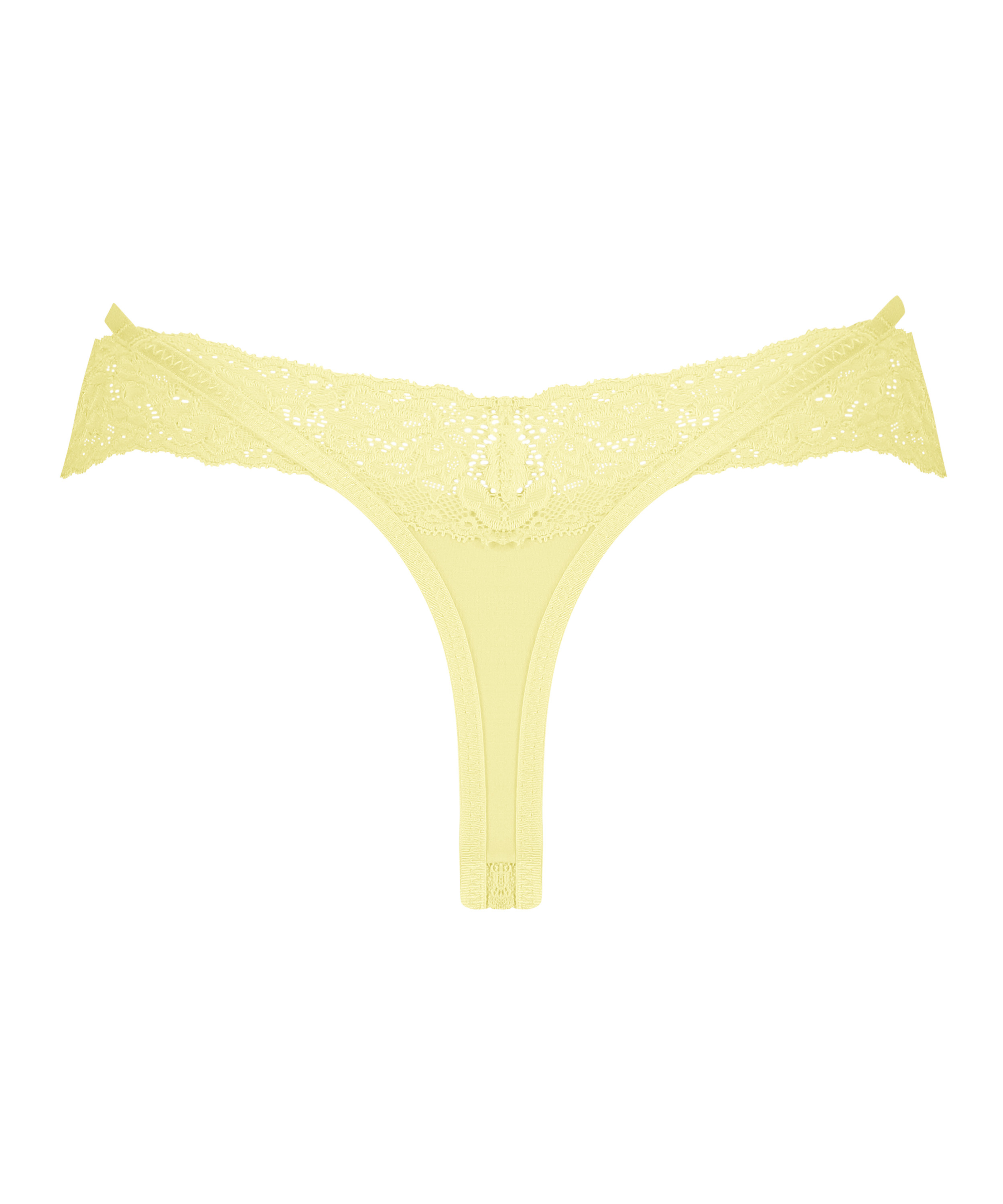 Elliena Extra Low V Thong, Yellow, main