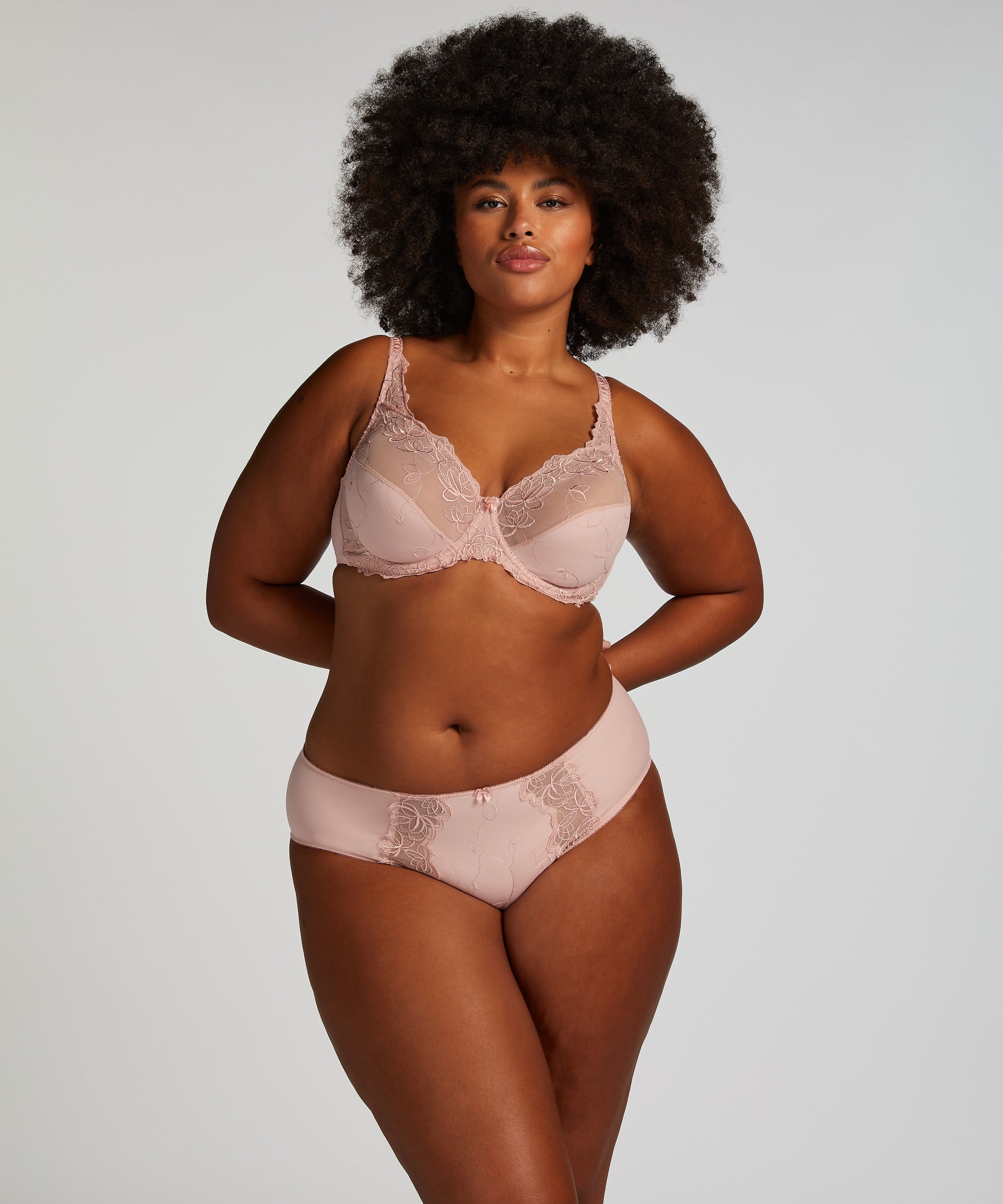 Diva Non-Padded Underwired Bra, Pink, main