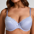 Lace & Shine Padded Underwired Bra, Purple