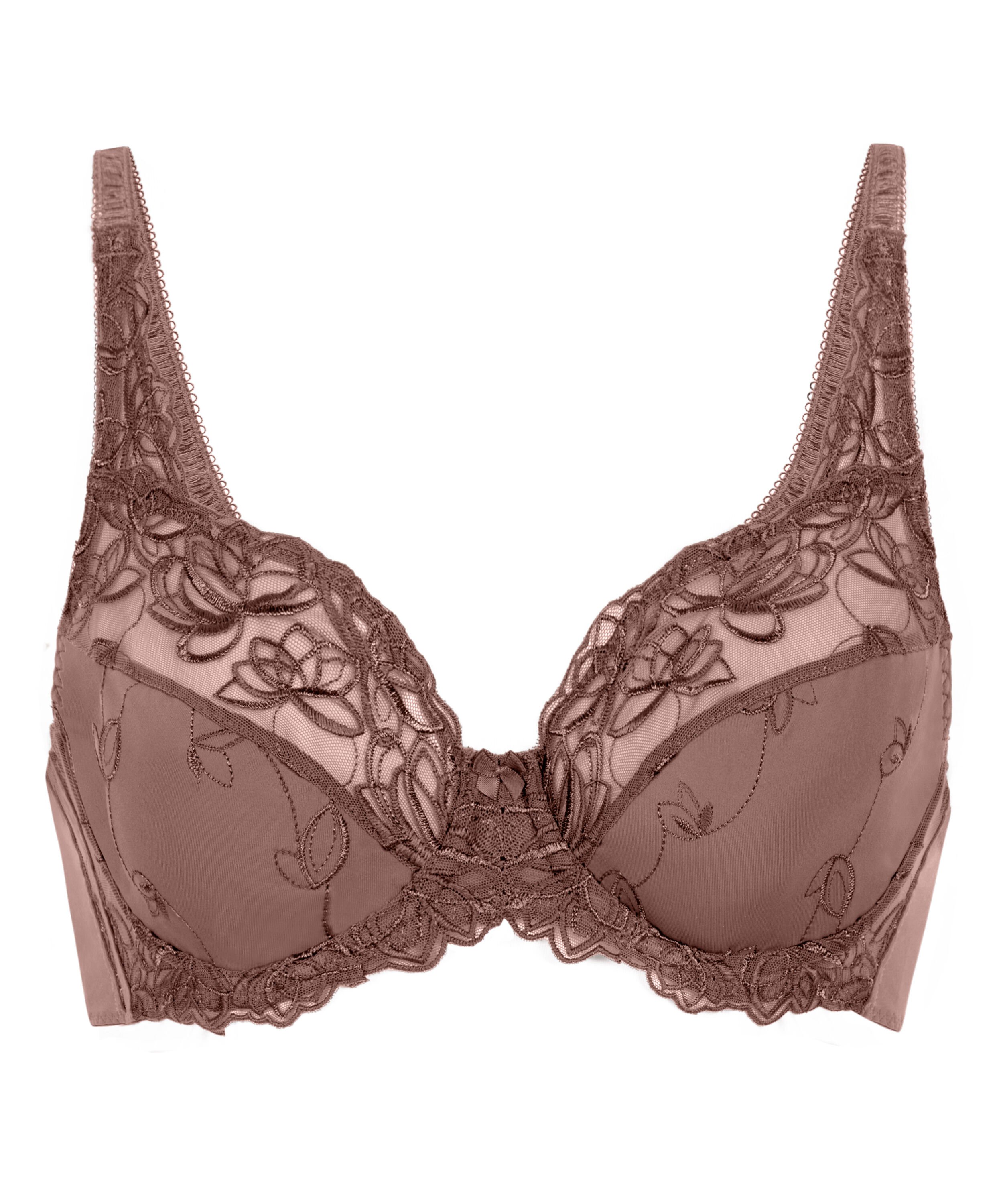 Diva Non-Padded Underwired Bra, Brown