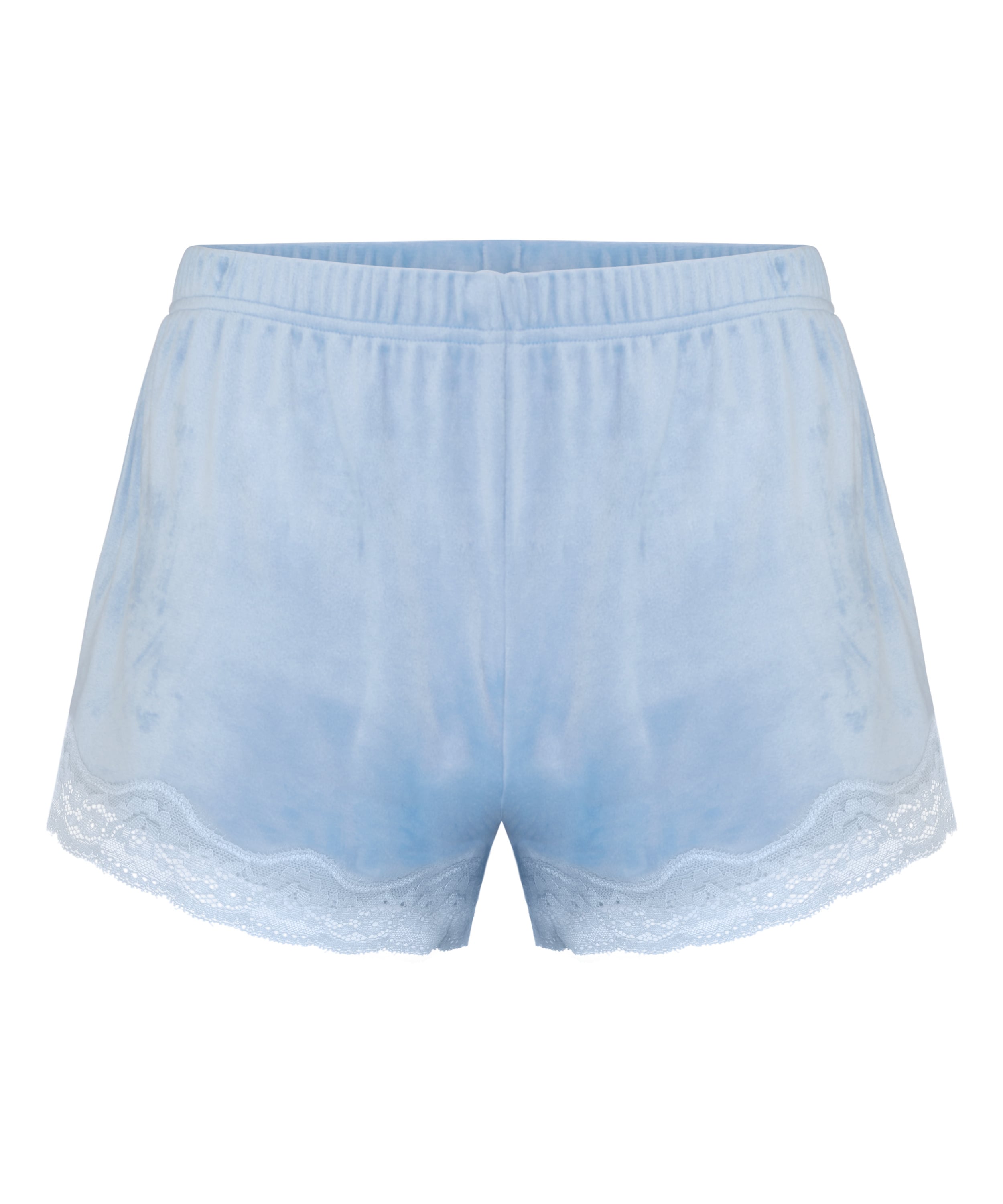 Short Velours Lace, Blue, main