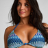 Cali Triangle Bikini Top, Blue
