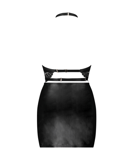 Bondage Desire Slip Dress, Black