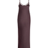 Slipdress Long Satin, Purple