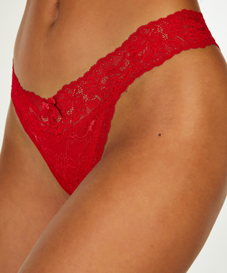 Madison Extra Low Thong, Red