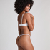 Pointelle Padded Underwired Bra, White