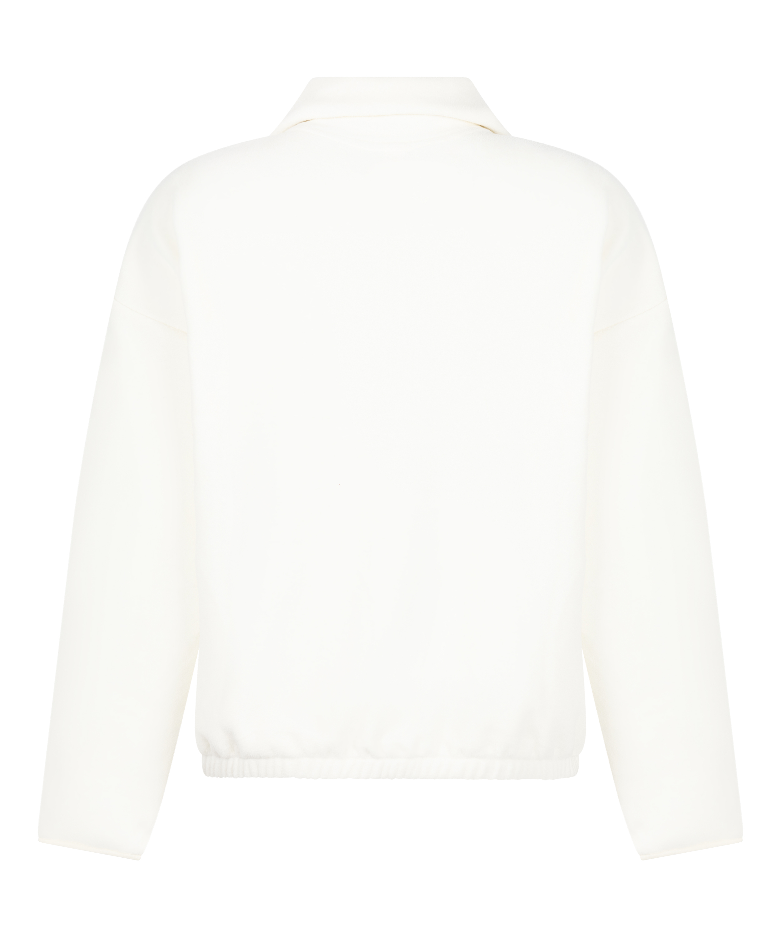 Top Half Zip Sporty Fleece, White, main
