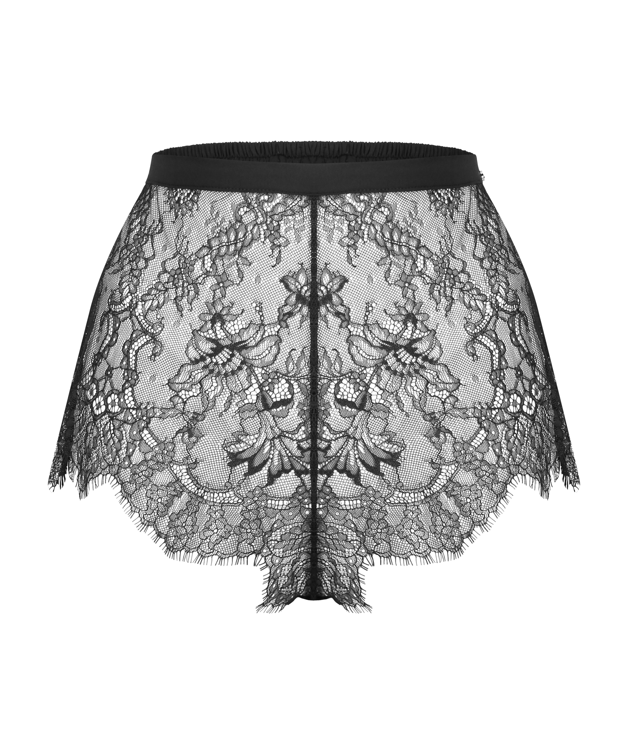Delphine Lace Shorts, Black, main